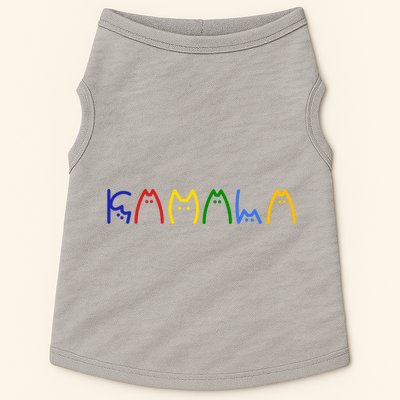 Kamala Harris Cat Lettering Funny Doggie Tank