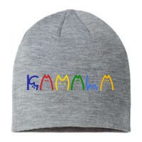 Kamala Harris Cat Lettering Funny Sustainable Beanie