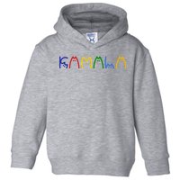 Kamala Harris Cat Lettering Funny Toddler Hoodie