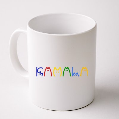 Kamala Harris Cat Lettering Funny Coffee Mug