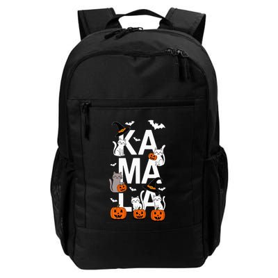 Kamala Halloween Cat Pumpkin Witch Hat Lover Kamala Haris Backpack