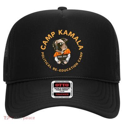 Kamala Harris Conservative Anti Woke Cancel Culture High Crown Mesh Back Trucker Hat