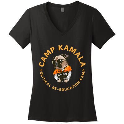 Kamala Harris Conservative Anti Woke Cancel Culture Women's V-Neck T-Shirt