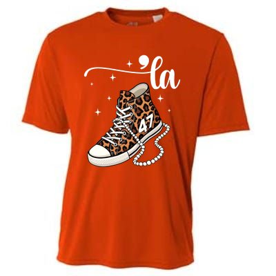 Kamala Harris Chucks And Pearls Comma La And Cute Gift Cooling Performance Crew T-Shirt