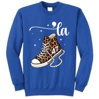 Kamala Harris Chucks And Pearls Comma La And Cute Gift Sweatshirt