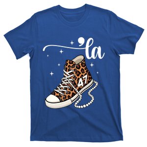 Kamala Harris Chucks And Pearls Comma La And Cute Gift T-Shirt