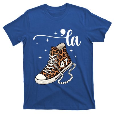 Kamala Harris Chucks And Pearls Comma La And Cute Gift T-Shirt