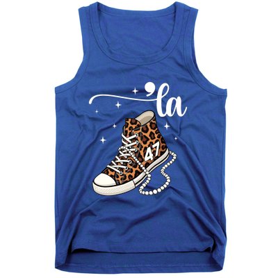 Kamala Harris Chucks And Pearls Comma La And Cute Gift Tank Top