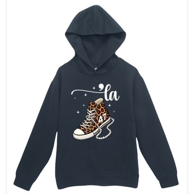 Kamala Harris Chucks And Pearls Comma La And Cute Gift Urban Pullover Hoodie