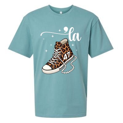 Kamala Harris Chucks And Pearls Comma La And Cute Gift Sueded Cloud Jersey T-Shirt