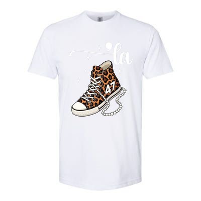 Kamala Harris Chucks And Pearls Comma La And Cute Gift Softstyle CVC T-Shirt