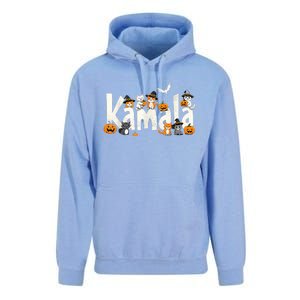 Kamala Halloween Cat Pumpkin Witch Hat Lover Kamala Haris Unisex Surf Hoodie