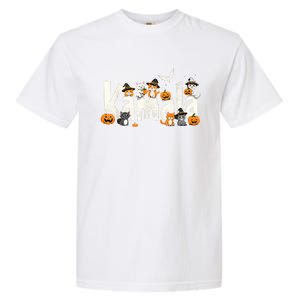 Kamala Halloween Cat Pumpkin Witch Hat Lover Kamala Haris Garment-Dyed Heavyweight T-Shirt