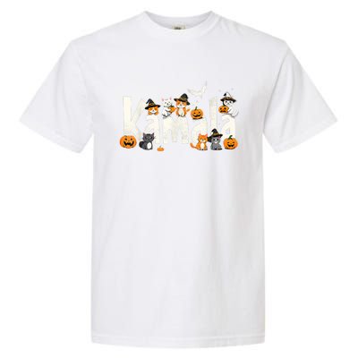 Kamala Halloween Cat Pumpkin Witch Hat Lover Kamala Haris Garment-Dyed Heavyweight T-Shirt