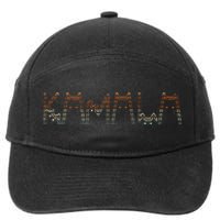 Kamala Harris Cat Lettering Positive Funny Tie Dye 7-Panel Snapback Hat