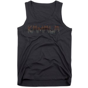 Kamala Harris Cat Lettering Positive Funny Tie Dye Tank Top