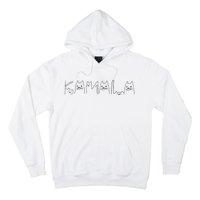 Kamala Harris Cat Lettering Positive Funny Hoodie