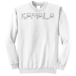 Kamala Harris Cat Lettering Positive Funny Sweatshirt