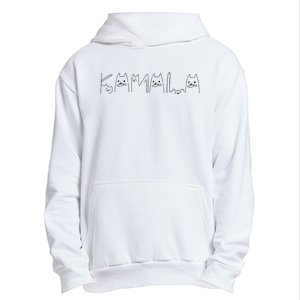 Kamala Harris Cat Lettering Positive Funny Urban Pullover Hoodie