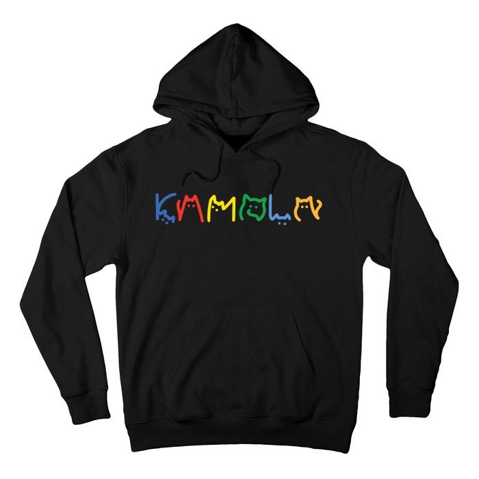 Kamala Harris Cat Lettering Funny Hoodie