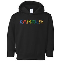 Kamala Harris Cat Lettering Funny Toddler Hoodie