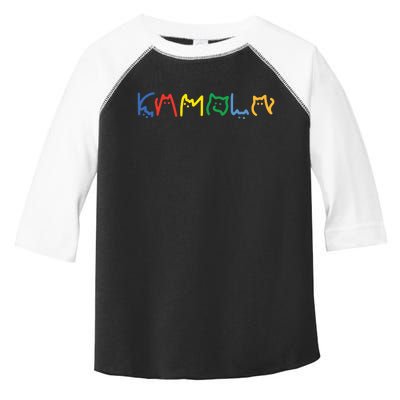 Kamala Harris Cat Lettering Funny Toddler Fine Jersey T-Shirt