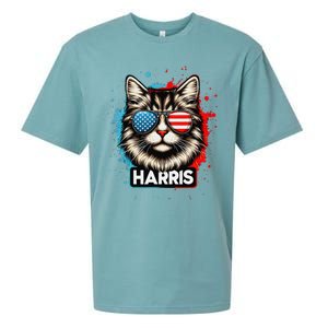 Kamala Harris Cat Ladies 2024 The Presidential Campaign 2024 Sueded Cloud Jersey T-Shirt