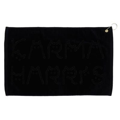 Kamala Harris Cat Lettering Positive Funny Grommeted Golf Towel