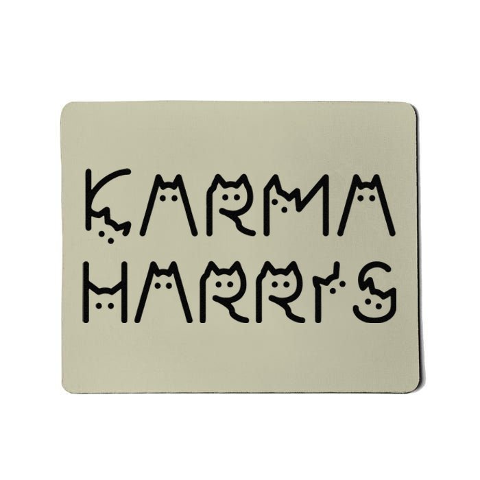 Kamala Harris Cat Lettering Positive Funny Mousepad