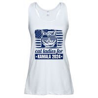 Kamala Harris Cat Lady 2024 Feminine Women Voting Funny Ladies Essential Flowy Tank