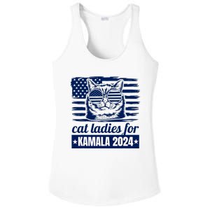 Kamala Harris Cat Lady 2024 Feminine Women Voting Funny Ladies PosiCharge Competitor Racerback Tank