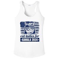 Kamala Harris Cat Lady 2024 Feminine Women Voting Funny Ladies PosiCharge Competitor Racerback Tank