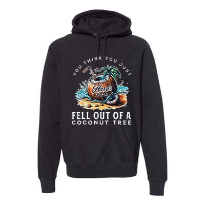 Kamala Harris Coconut Tree Harris For President Election Premium Hoodie