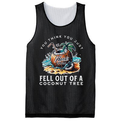 Kamala Harris Coconut Tree Harris For President Election Mesh Reversible Basketball Jersey Tank