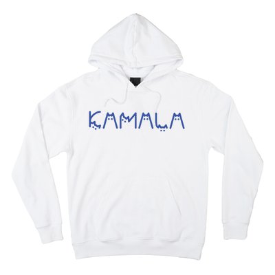 Kamala Harris Cat Lettering Positive Funny Hoodie