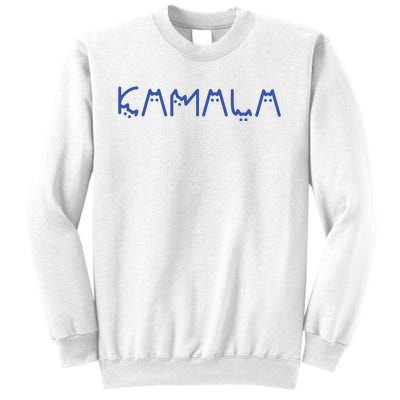 Kamala Harris Cat Lettering Positive Funny Sweatshirt