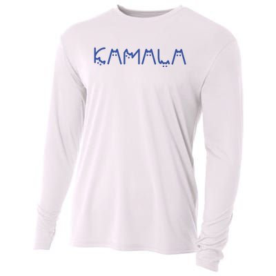 Kamala Harris Cat Lettering Positive Funny Cooling Performance Long Sleeve Crew