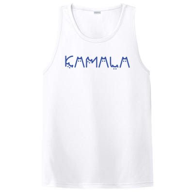 Kamala Harris Cat Lettering Positive Funny PosiCharge Competitor Tank