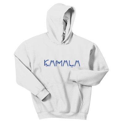 Kamala Harris Cat Lettering Positive Funny Kids Hoodie