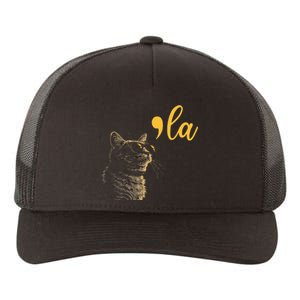 Kamala Harris Cat Lettering Alphabet Cat Lady Yupoong Adult 5-Panel Trucker Hat