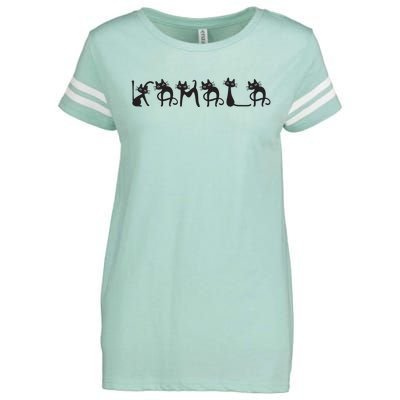 Kamala Harris Cat Lettering Kamala Harris Childless Cat Lady Enza Ladies Jersey Football T-Shirt