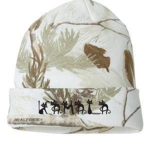 Kamala Harris Cat Lettering Kamala Harris Childless Cat Lady Kati Licensed 12" Camo Beanie