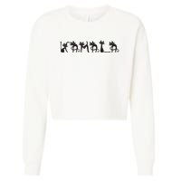 Kamala Harris Cat Lettering Kamala Harris Childless Cat Lady Cropped Pullover Crew