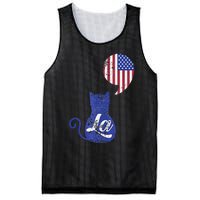 Kamala Harris Comma La Retro Cat American Flag 2024 Mesh Reversible Basketball Jersey Tank