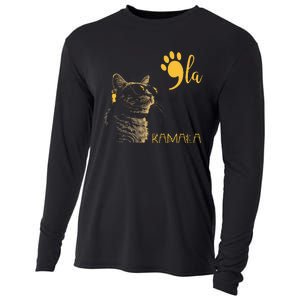 Kamala Harris Cat Lettering Alphabet Cat Lady Cooling Performance Long Sleeve Crew