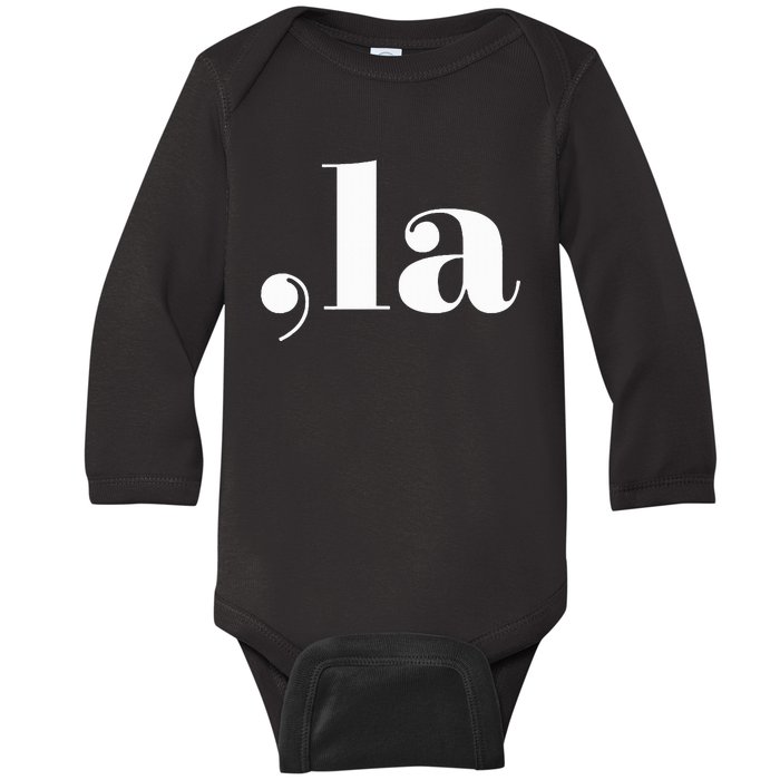 Kamala Harris Comma La Baby Long Sleeve Bodysuit