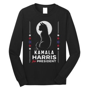 Kamala Harris Cat Ladies Vote Positive Funny 2024 Long Sleeve Shirt