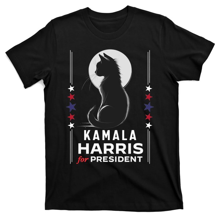 Kamala Harris Cat Ladies Vote Positive Funny 2024 T-Shirt