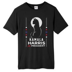 Kamala Harris Cat Ladies Vote Positive Funny 2024 Tall Fusion ChromaSoft Performance T-Shirt