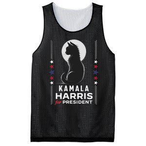 Kamala Harris Cat Ladies Vote Positive Funny 2024 Mesh Reversible Basketball Jersey Tank